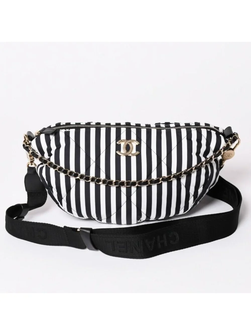 Chanel Coco Beach Hobo Large Shoulder Bag Base CC Logo